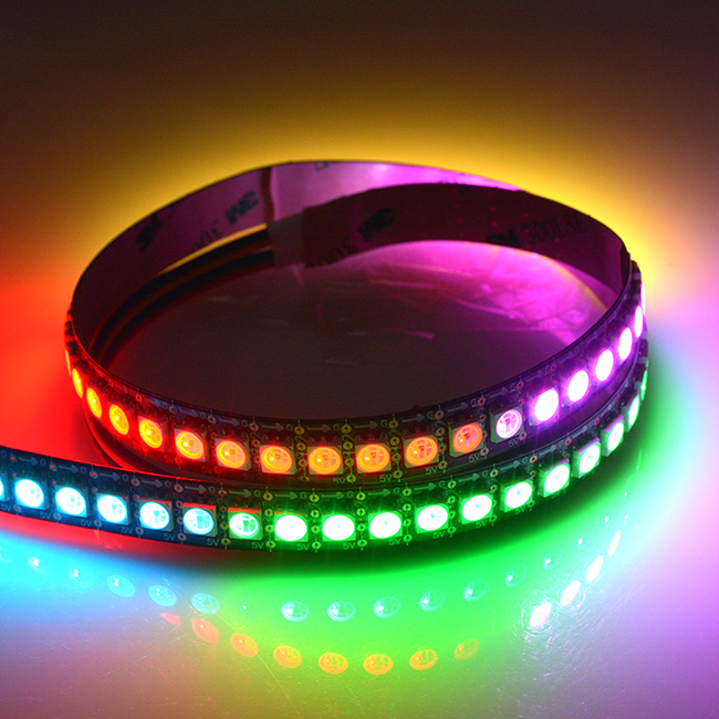 New launch 5V 5050 RGB magic changeable HD107S digital led strip 30～144LED/m addressable buit-in SMD 5050 chip