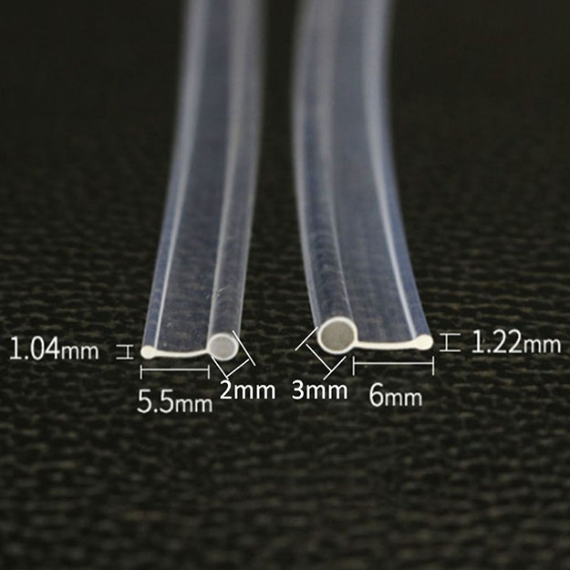 Skirt Side Glow 2mm 3mm diameter Plastic PMMA Fiber Optic Cable For Car Decorative Lighting