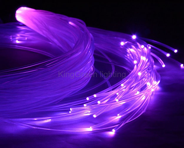 End glow PMMA optic fiber cable for star ceiling light 