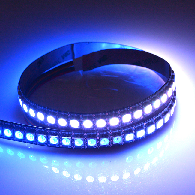 New launch 5V 5050 RGB magic changeable HD107S digital led strip 30~144LED/m addressable buit-in SMD 5050 chip