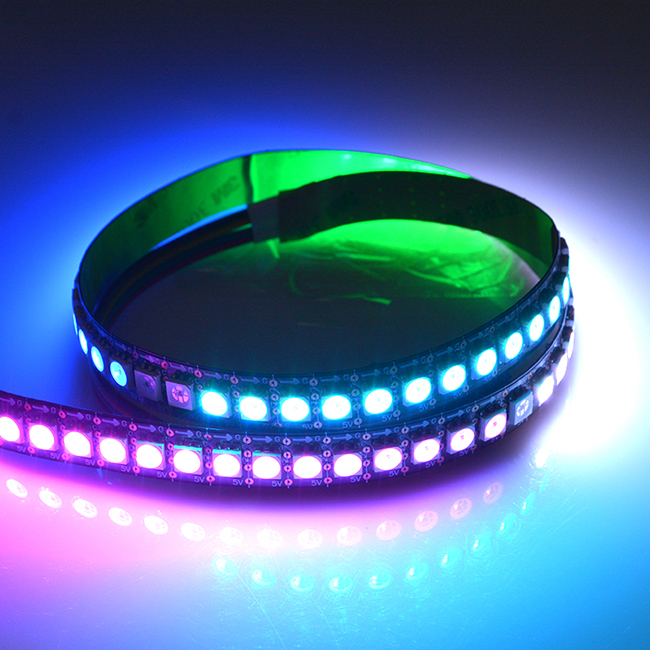 New launch 5V 5050 RGB magic changeable HD107S digital led strip 30~144LED/m addressable buit-in SMD 5050 chip